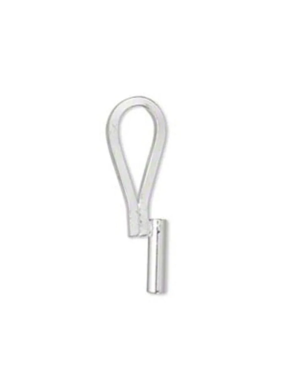 Silver Plated Vertical Brooch Pin to Pendant Converter